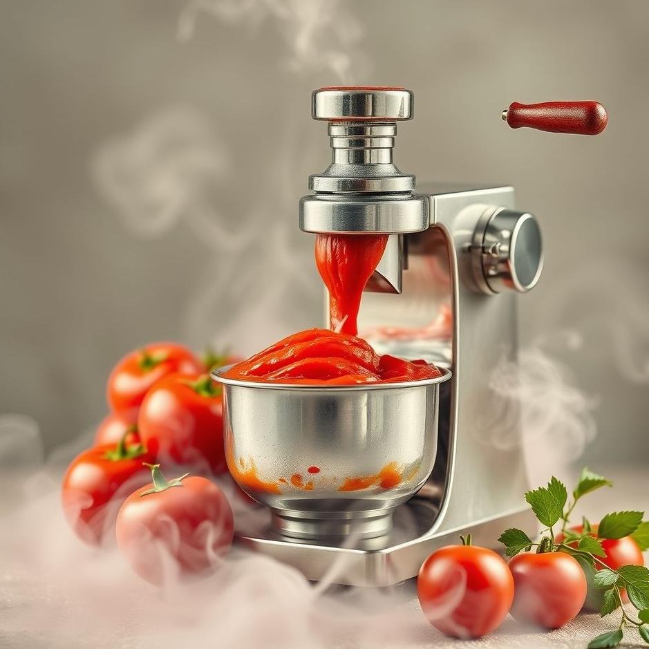 Dream : Tomato paste machine in a dream