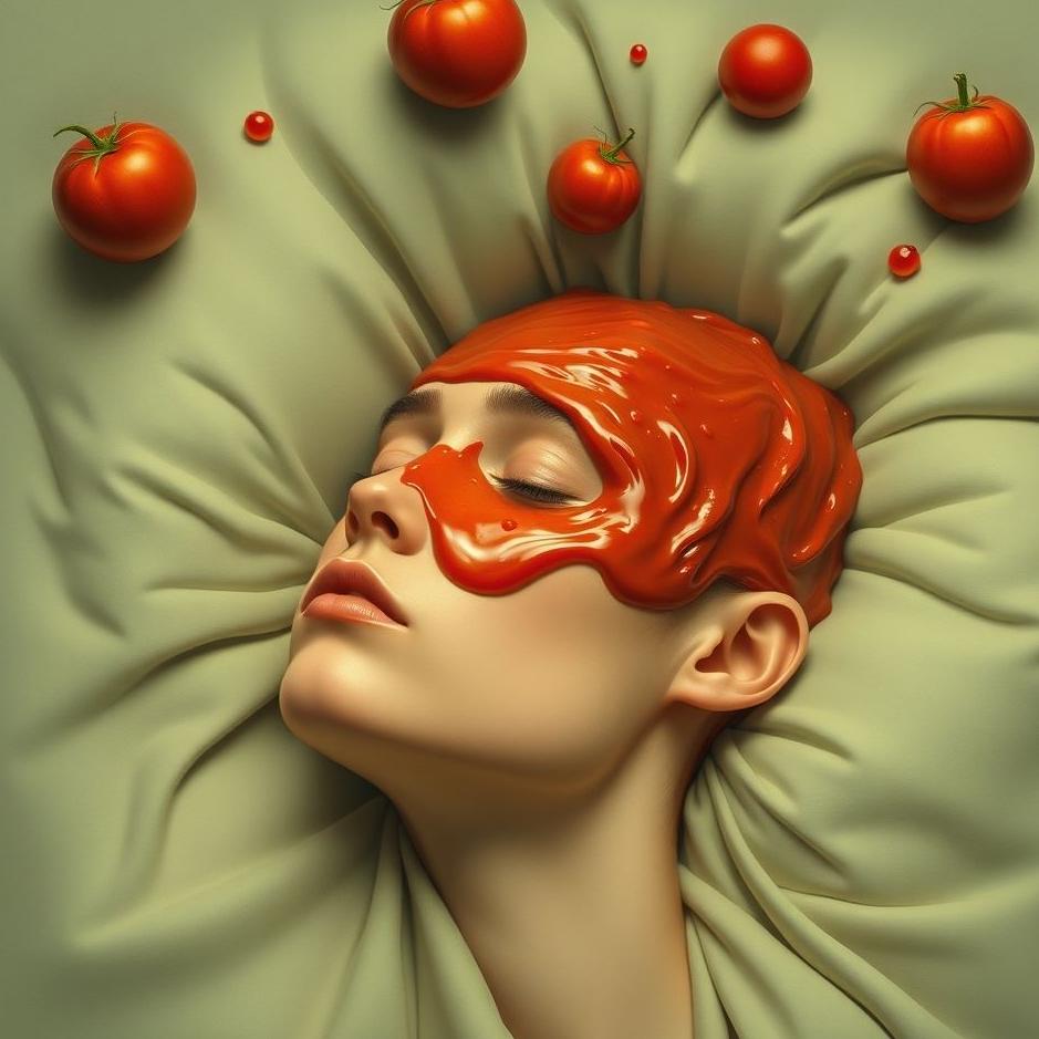 Dream : Tomato paste on your head in a dream