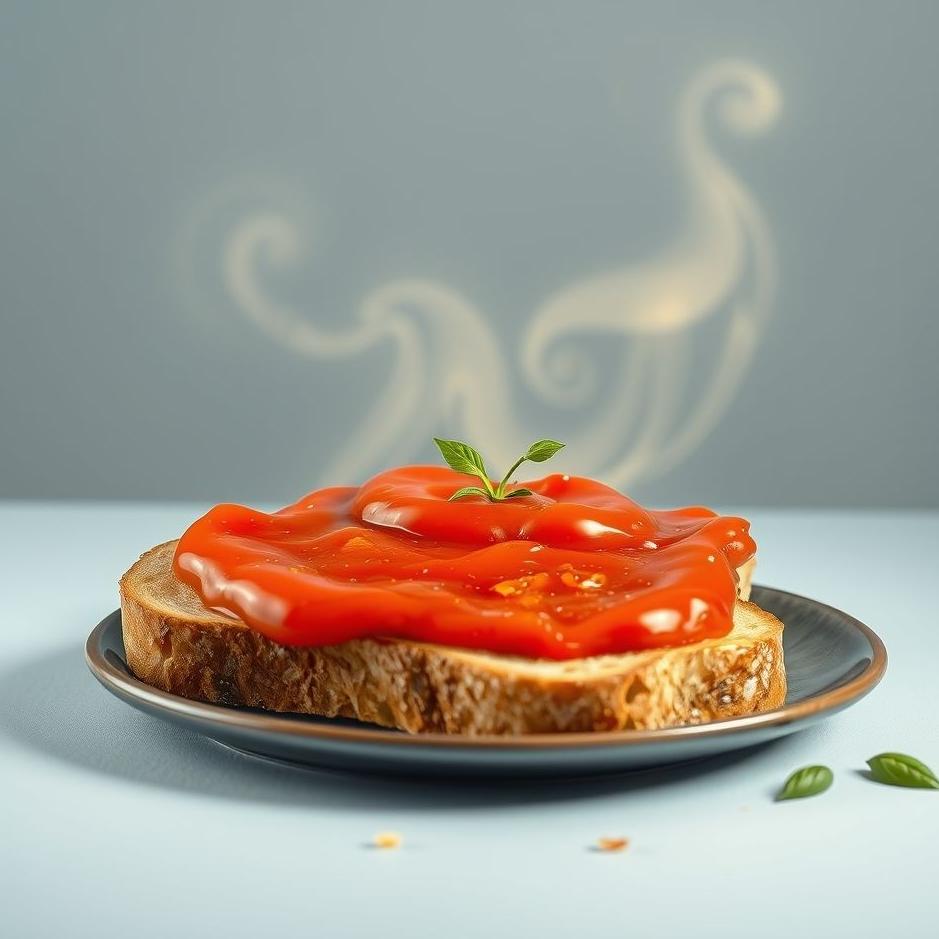 Dream : Tomato paste toast in a dream