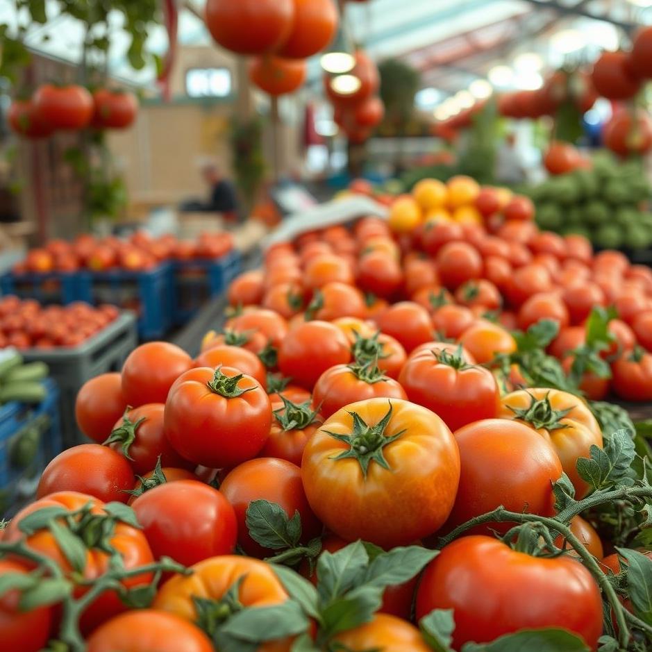 Dream : Tomatoes in the market in a dream