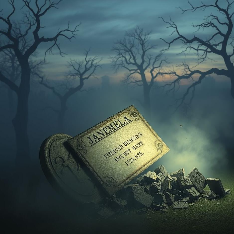 Dream : Tombstone collapsing in a dream