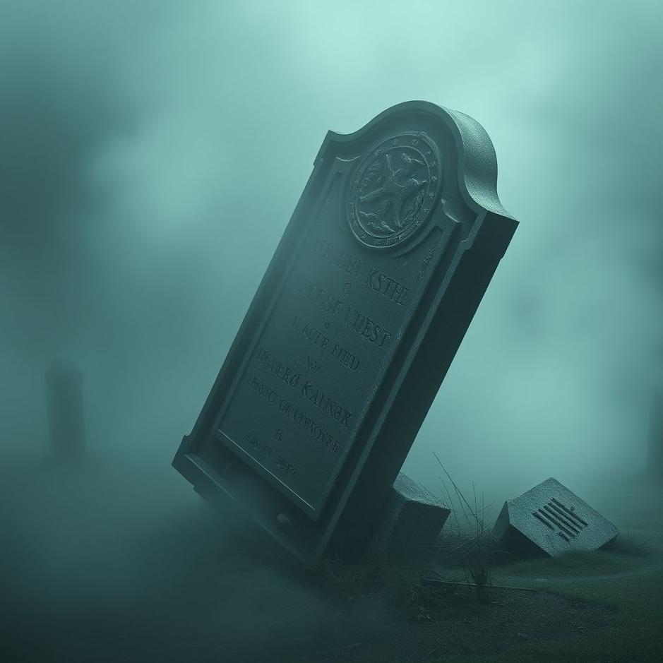 Dream : Tombstone falling in a dream