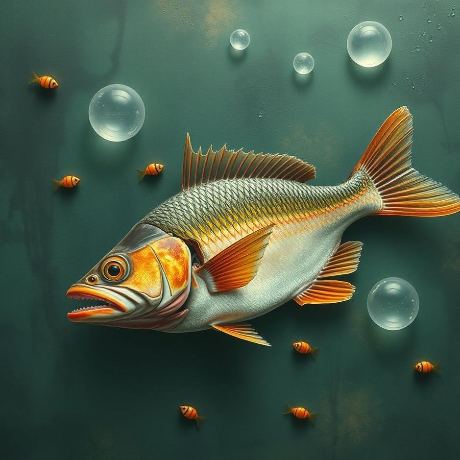 Dream : Torn fish in a dream