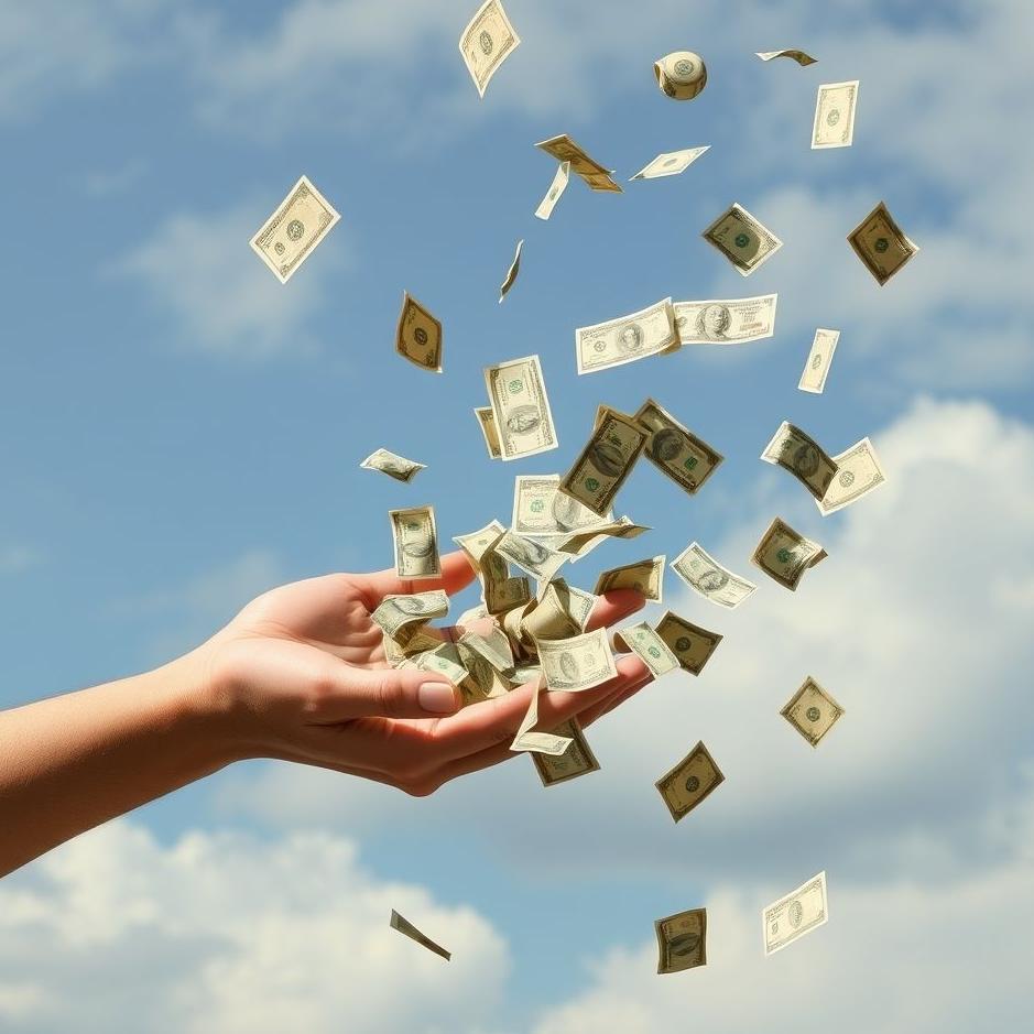 Dream : Tossing money in a dream