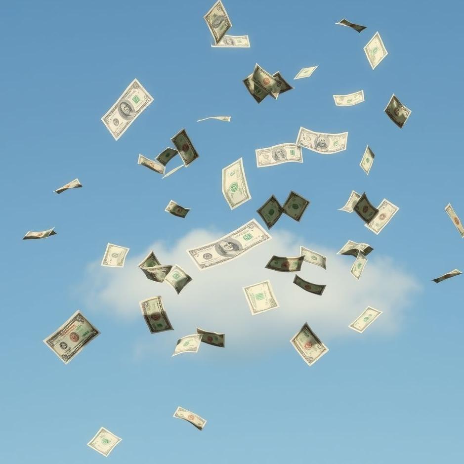 Dream : Tossing money in the air in a dream