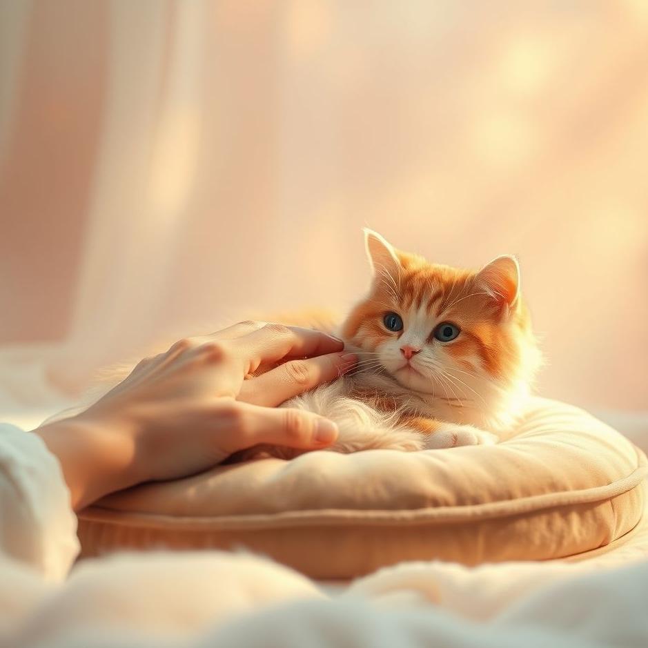 Dream : Touching a cat in a dream