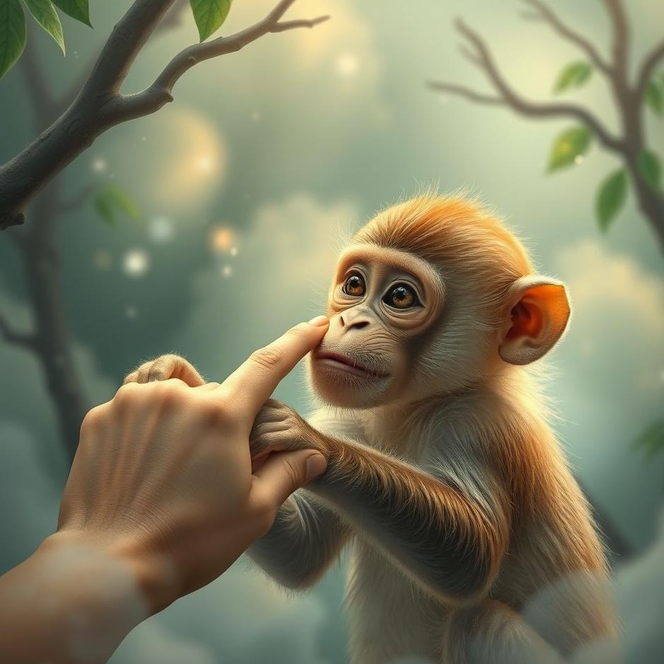Dream : Touching a monkey in a dream