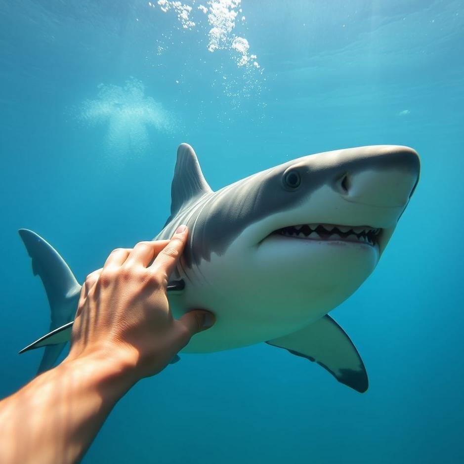 Dream : Touching a shark in a dream