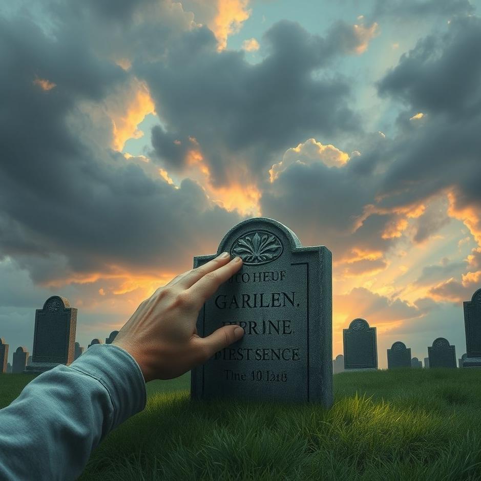 Dream : Touching a tombstone in a dream