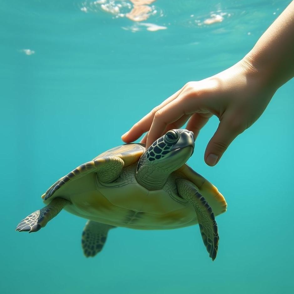 Dream : Touching a turtle in a dream