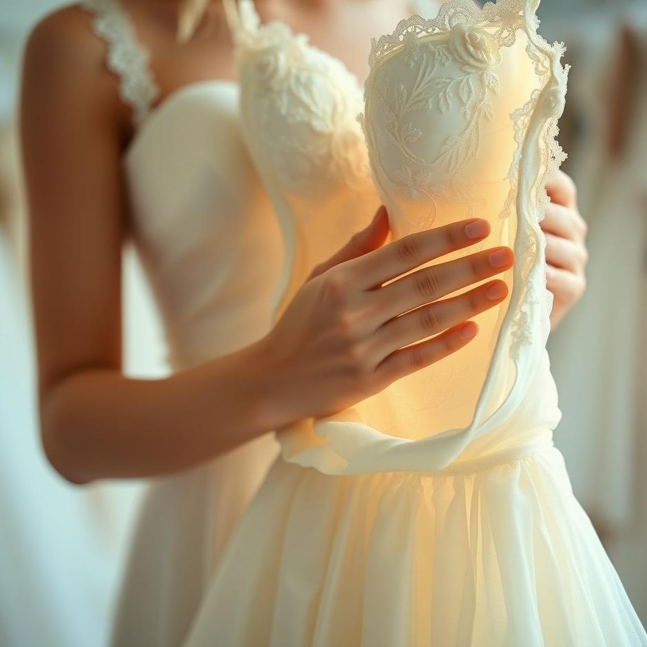Dream : Touching a wedding dress in a dream