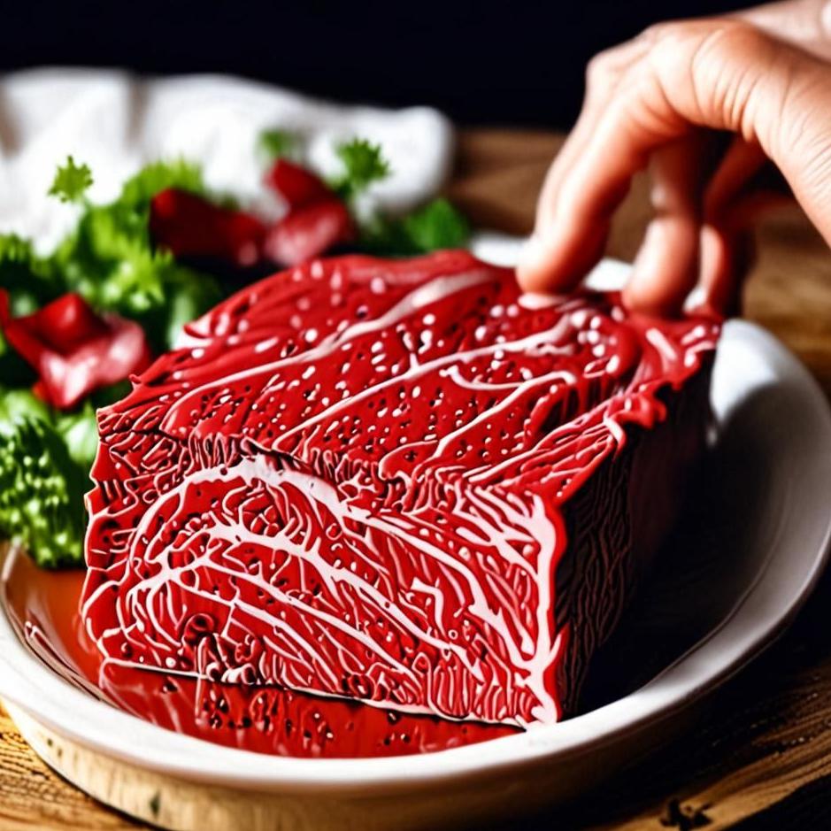 Dream : Touching red meat in a dream