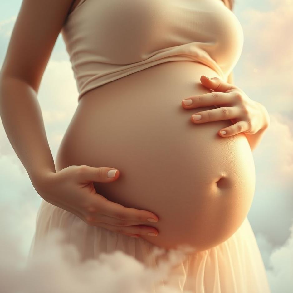 Dream : Touching the belly of a pregnant woman in a dream