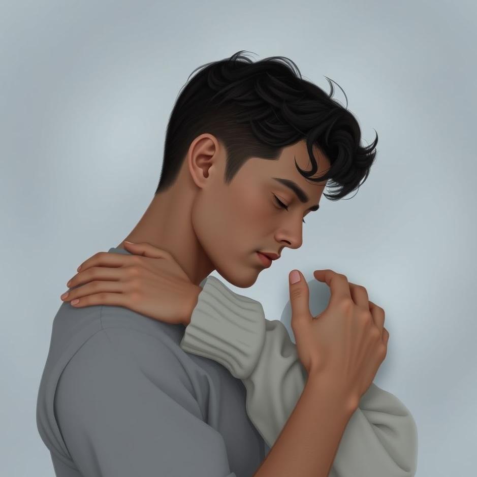 Dream : Touching the shoulder of the man you love in your dream