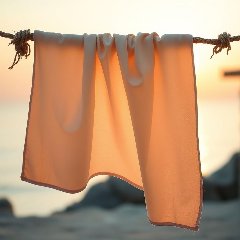 Dream : Towel hanging on a rope in a dream