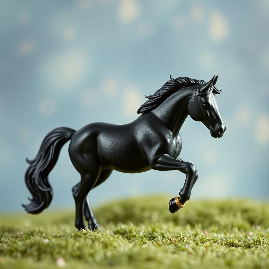 Dream : Toy black horse in a dream