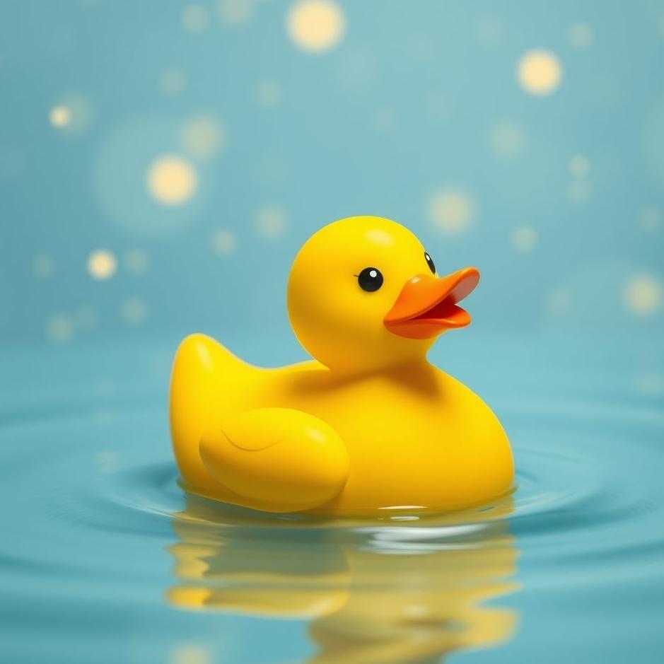 Dream : Toy yellow duck in a dream