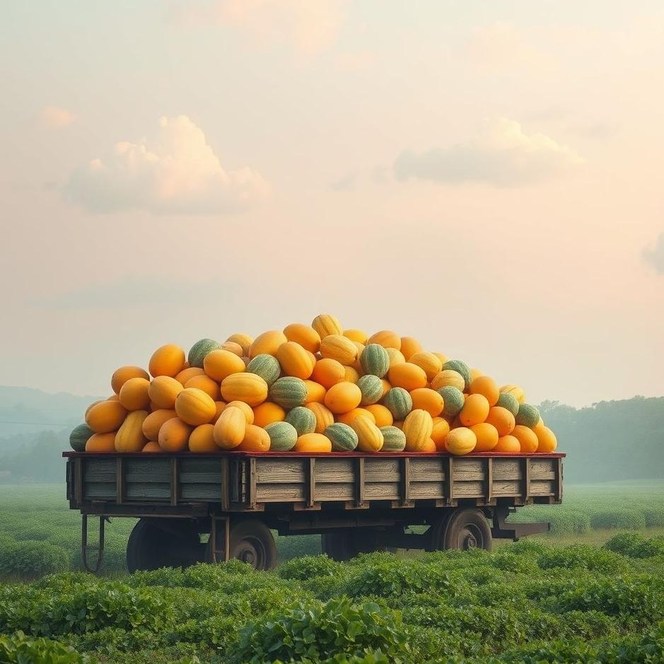 Dream : Trailer full of melons in a dream