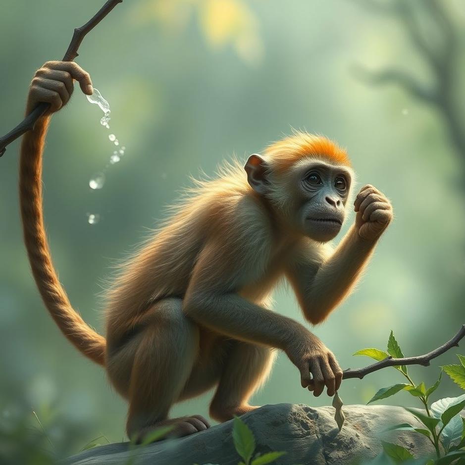 Dream : Training a monkey in a dream