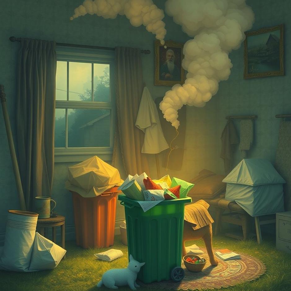 Dream : Trash at home in a dream