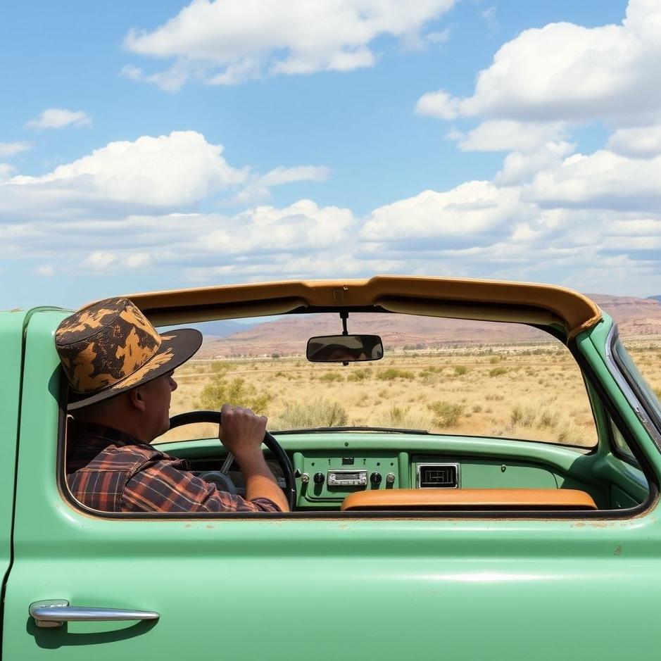 Dream : Traveling in an old car