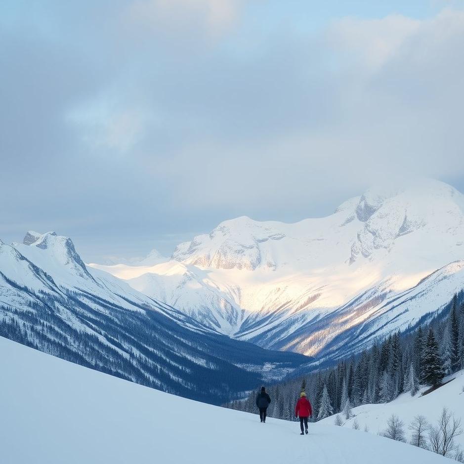 Dream : Traveling in snowy mountains in a dream