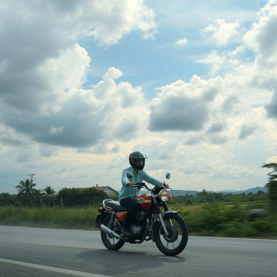 Dream : Traveling on a motorcycle in a dream