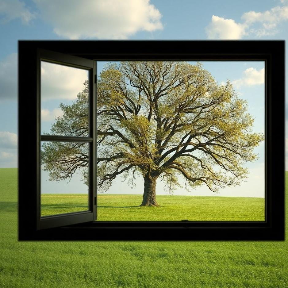 Dream : Tree through the window in a dream