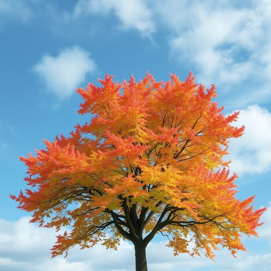Dream : Tree with colorful leaves in a dream