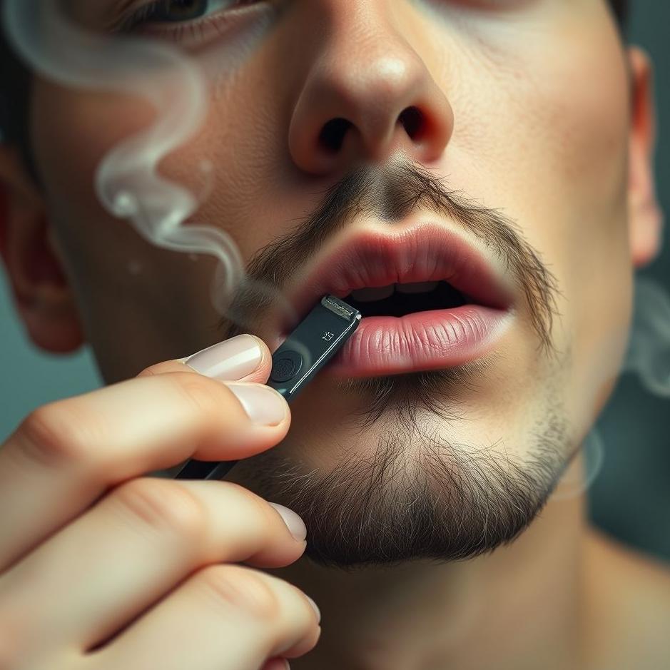 Dream : Triming a moustache with a razor in a dream