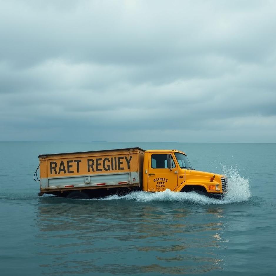 Dream : Truck falling into the water in a dream