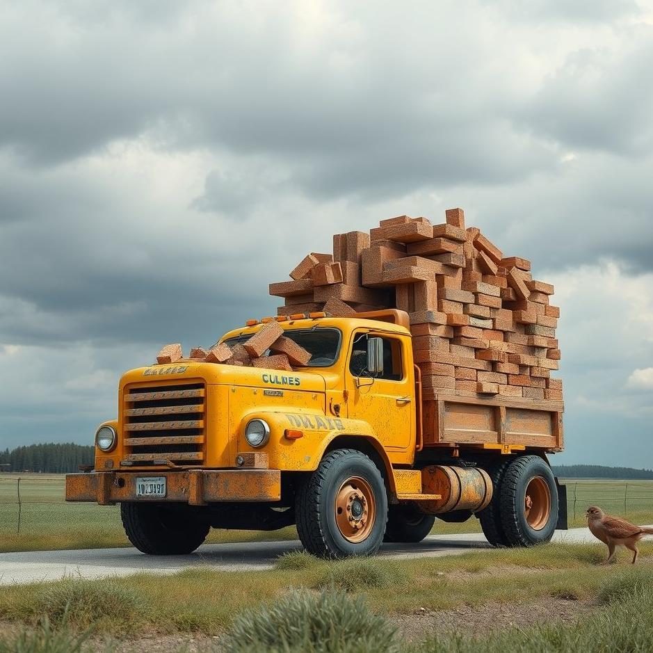 Dream : Truck full of bricks in a dream
