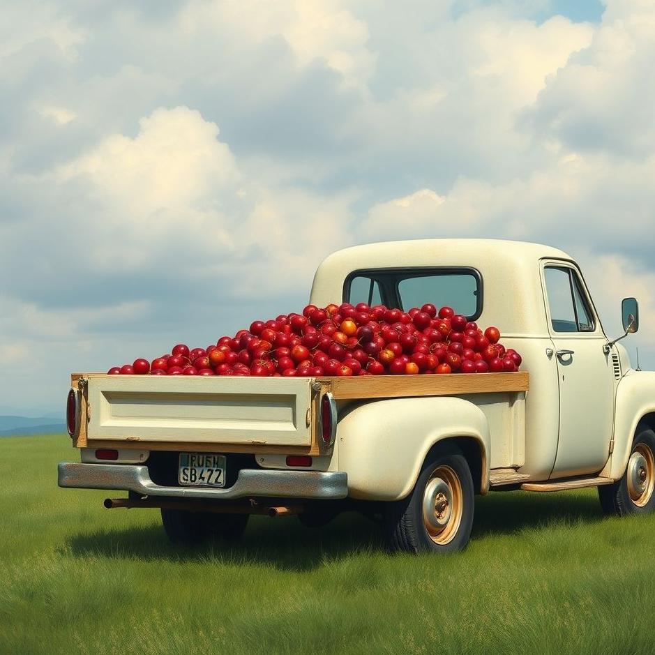 Dream : Truck full of cherries in a dream