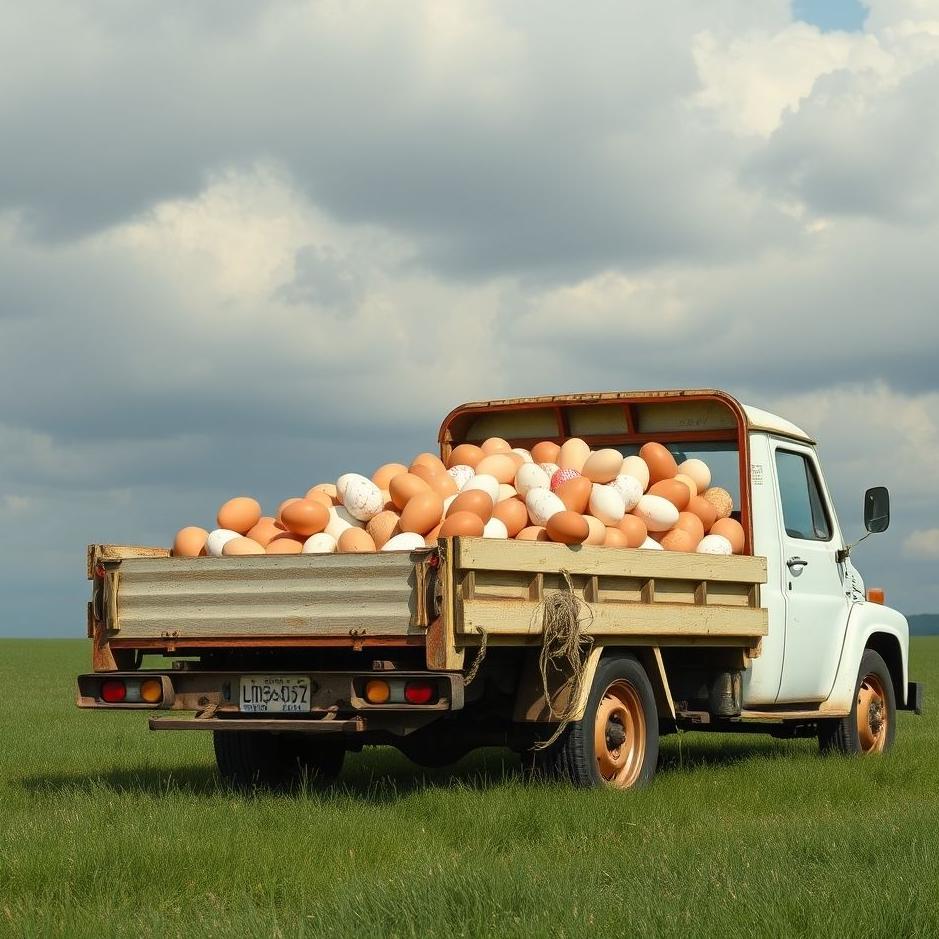 Dream : Truck full of eggs in a dream