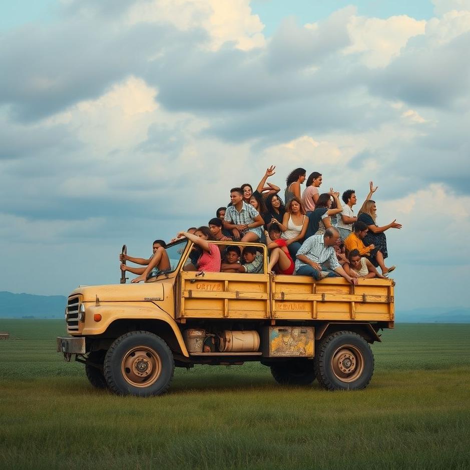 Dream : Truck full of people in a dream