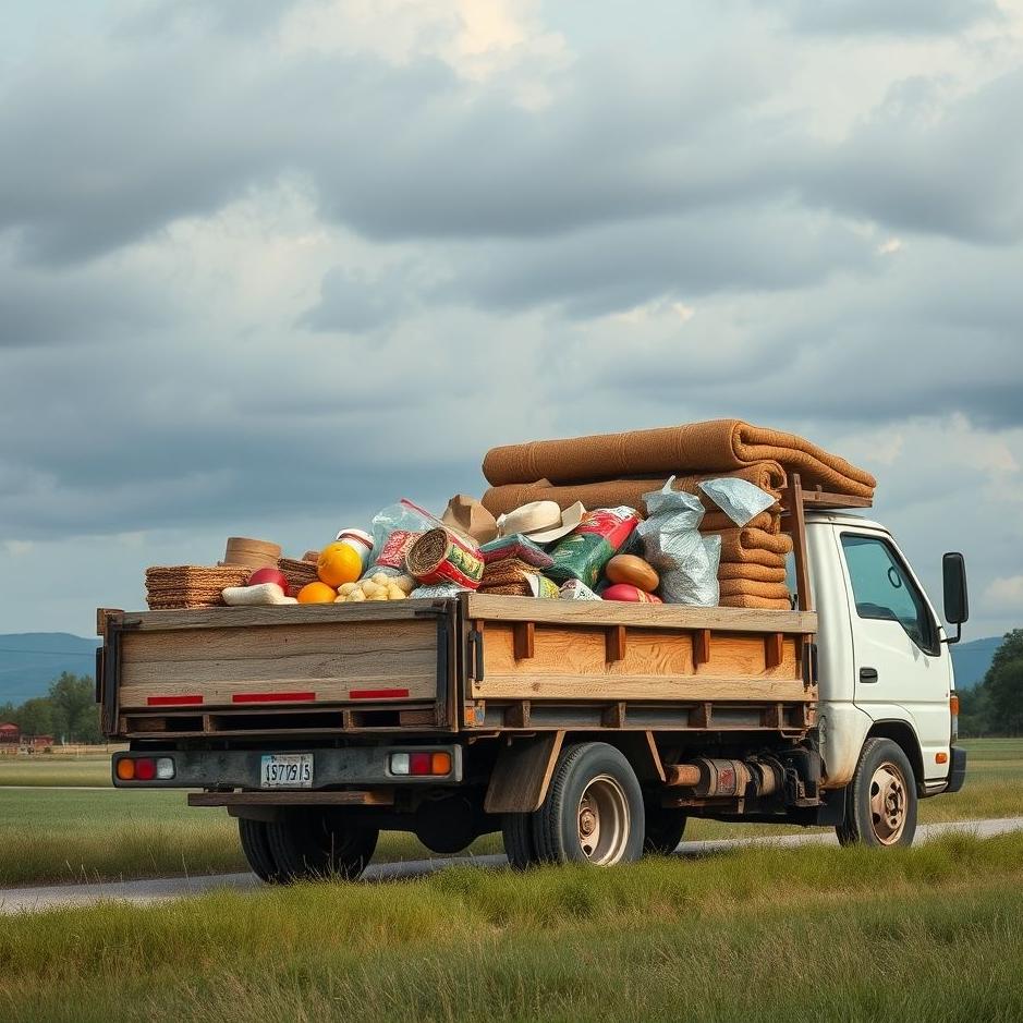 Dream : Truck full of provisions in a dream