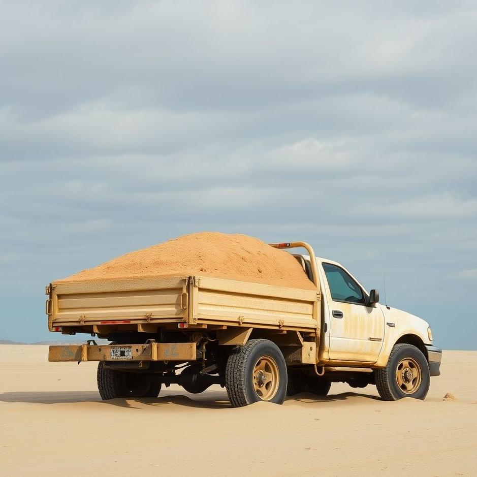 Dream : Truck full of sand in a dream