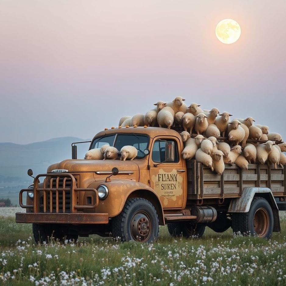 Dream : Truck full of sheep in a dream