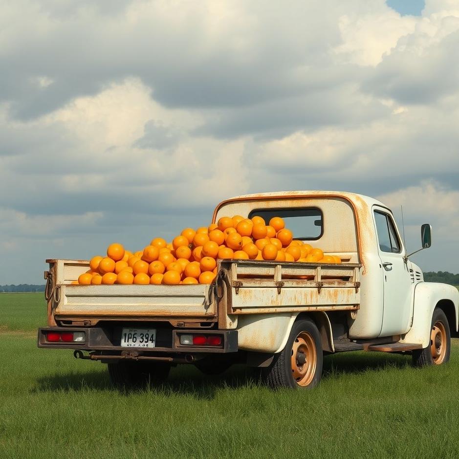 Dream : Truck full of tangerines in a dream