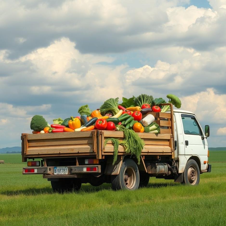 Dream : Truck full of vegetables in a dream