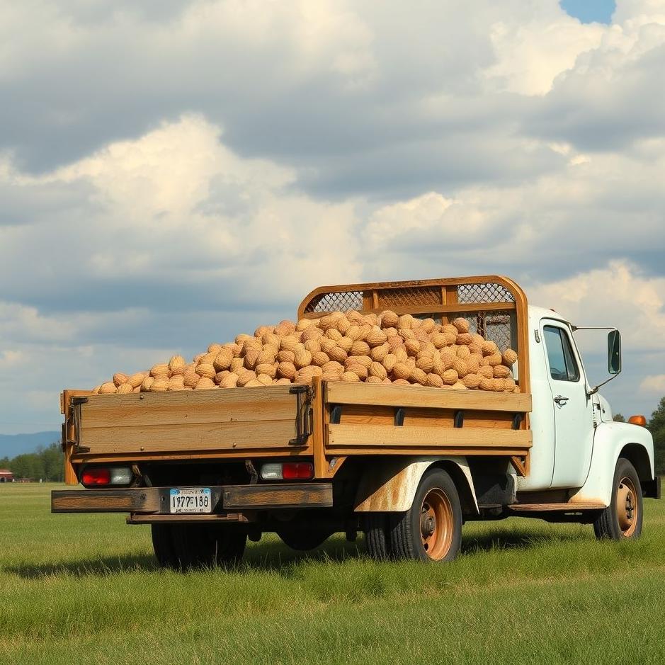 Dream : Truck full of walnuts in a dream