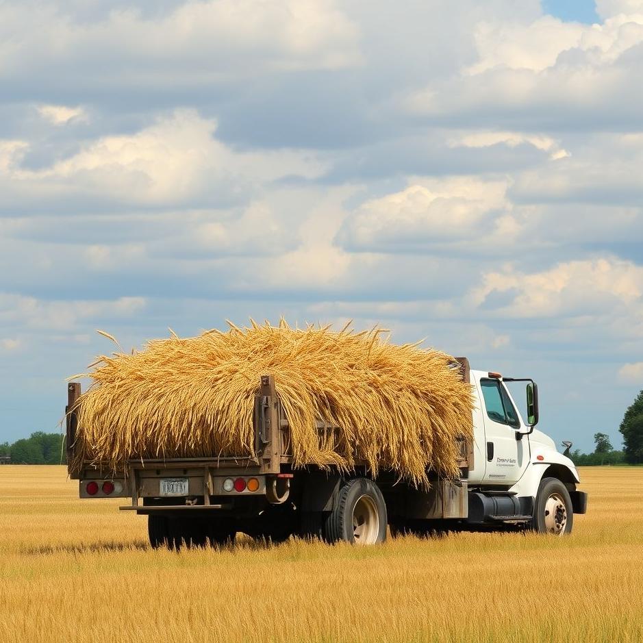 Dream : Truck full of wheat in a dream