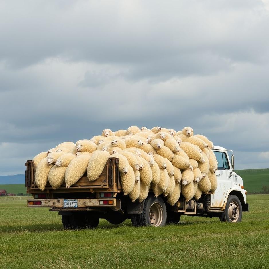 Dream : Truck full of wool in a dream