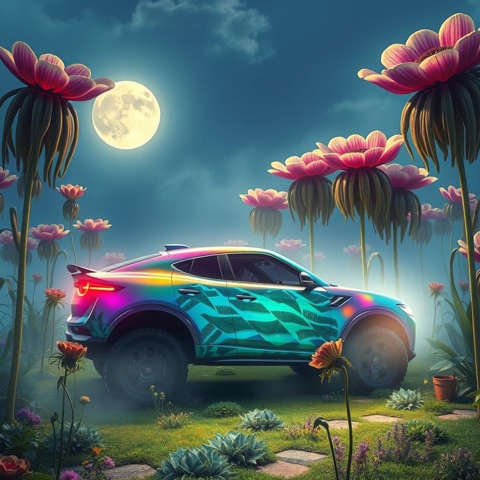 Dream : Try to grow to the car in the dream