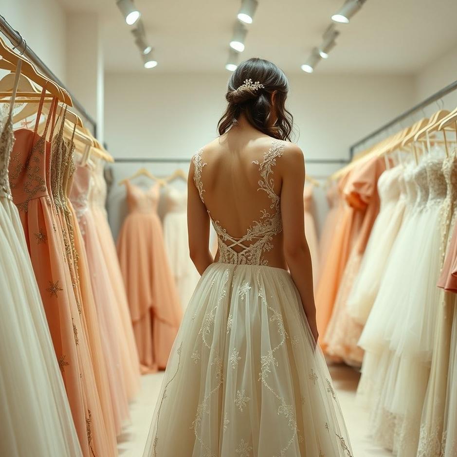 Dream : Trying on a dress in a store in a dream