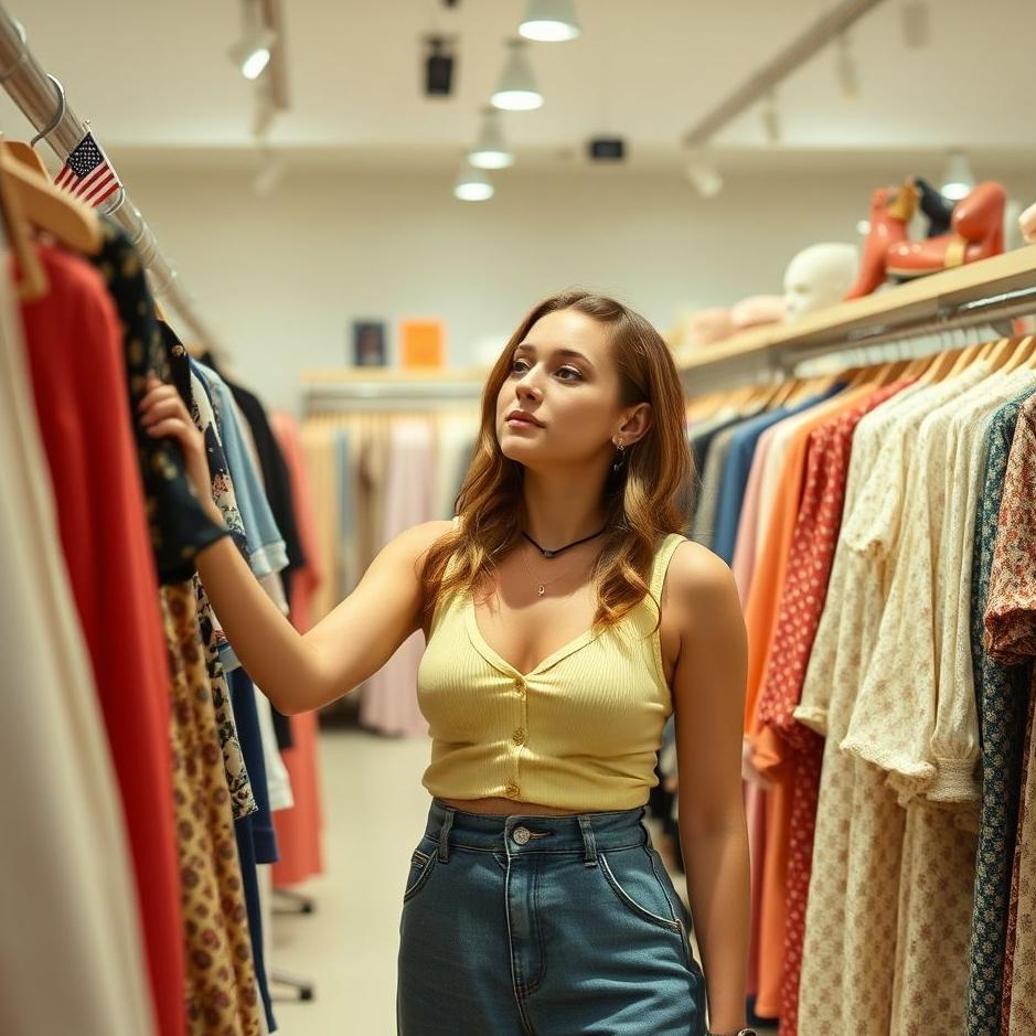 Dream : Trying on clothes in a store in a dream