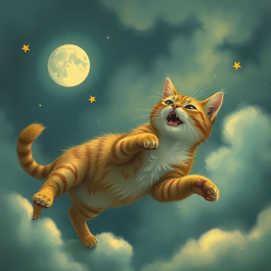 Dream : Trying to catch a cat in a dream