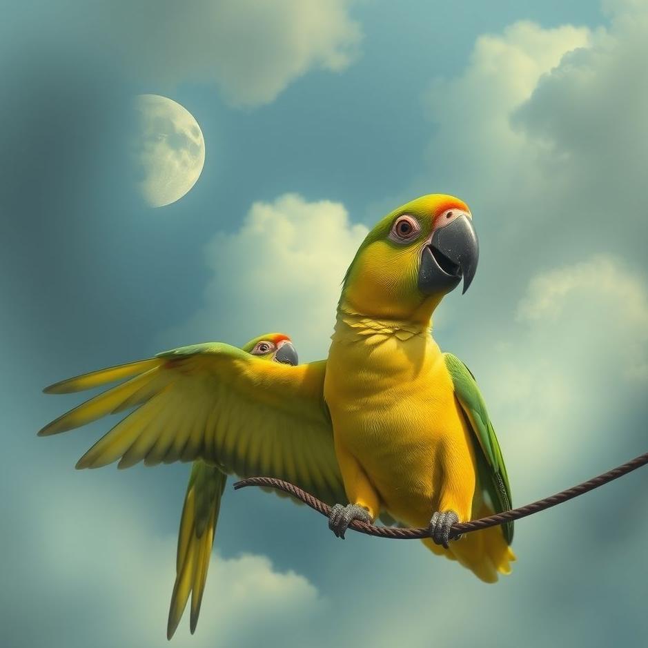 Dream : Trying to catch a parrot in a dream