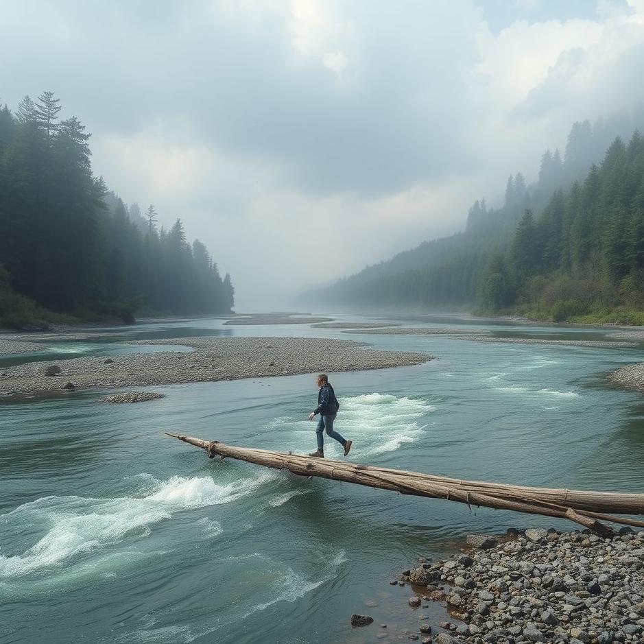 Dream : Trying to cross a river in a dream