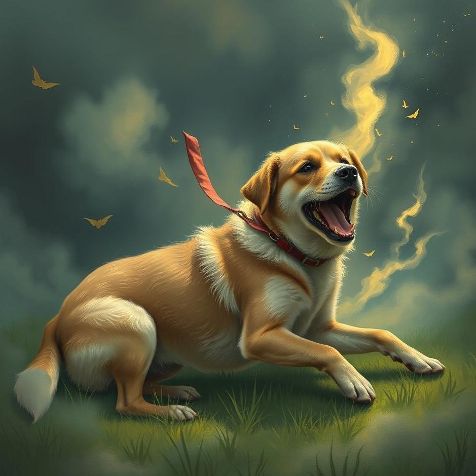 Dream : Trying to kill a dog in a dream